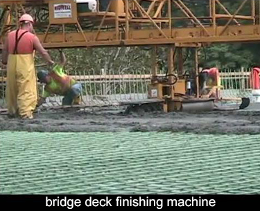 placing and finishing deck concrete